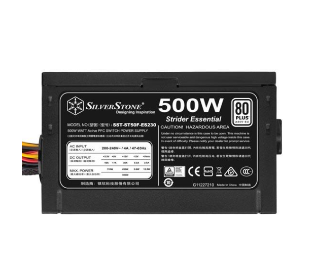 SilverStone Strider 500W 80 Plus - 406283 - zdjęcie 4